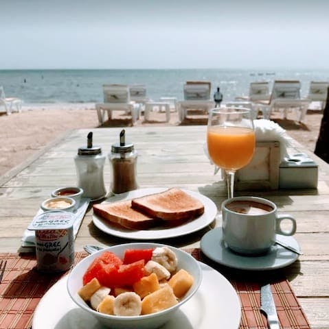Breakfast at the beach right on the sand.  Let us help you get this life goal achieved.