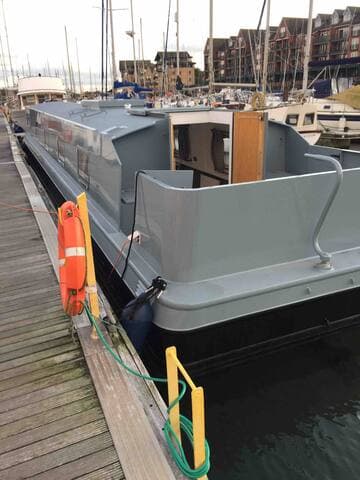 Rear outdoor seating area.