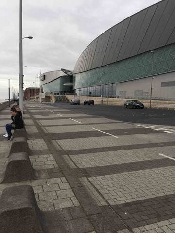 The M&S Bank Arena a 12 minute walk from the Liverpool Boat.