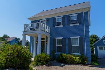 The main house and the ADU to the right.
