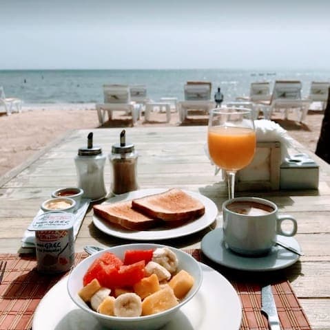 Breakfast at the beach right on the sand. Let us help you get this life goal achieved.