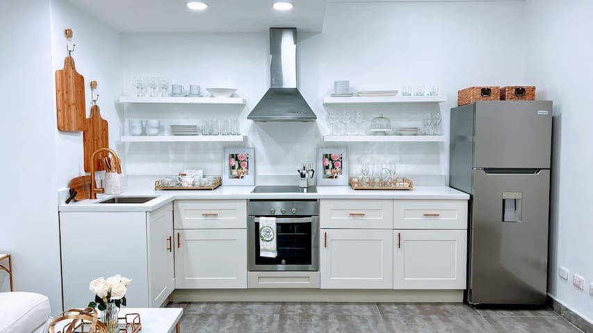 Fully equipped kitchen to help you nurture your body during your stay.