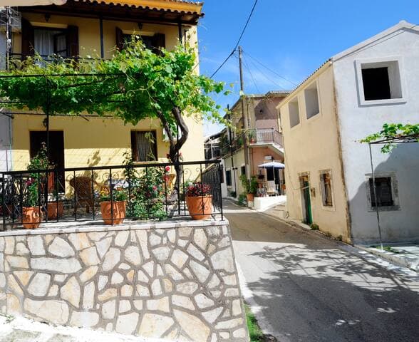 Rural road view of the house