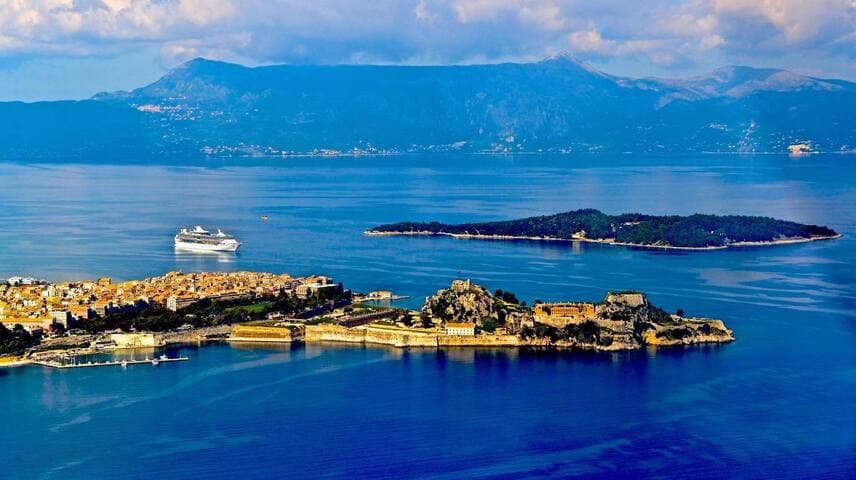 Corfu Town from up high