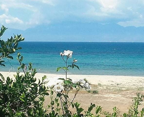 Astrakeri Beach, just moments away