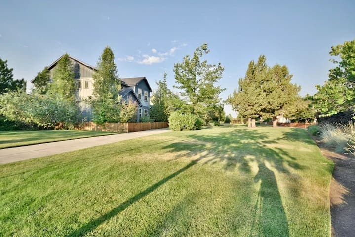 Enjoy an expansive green area just outside the front door.