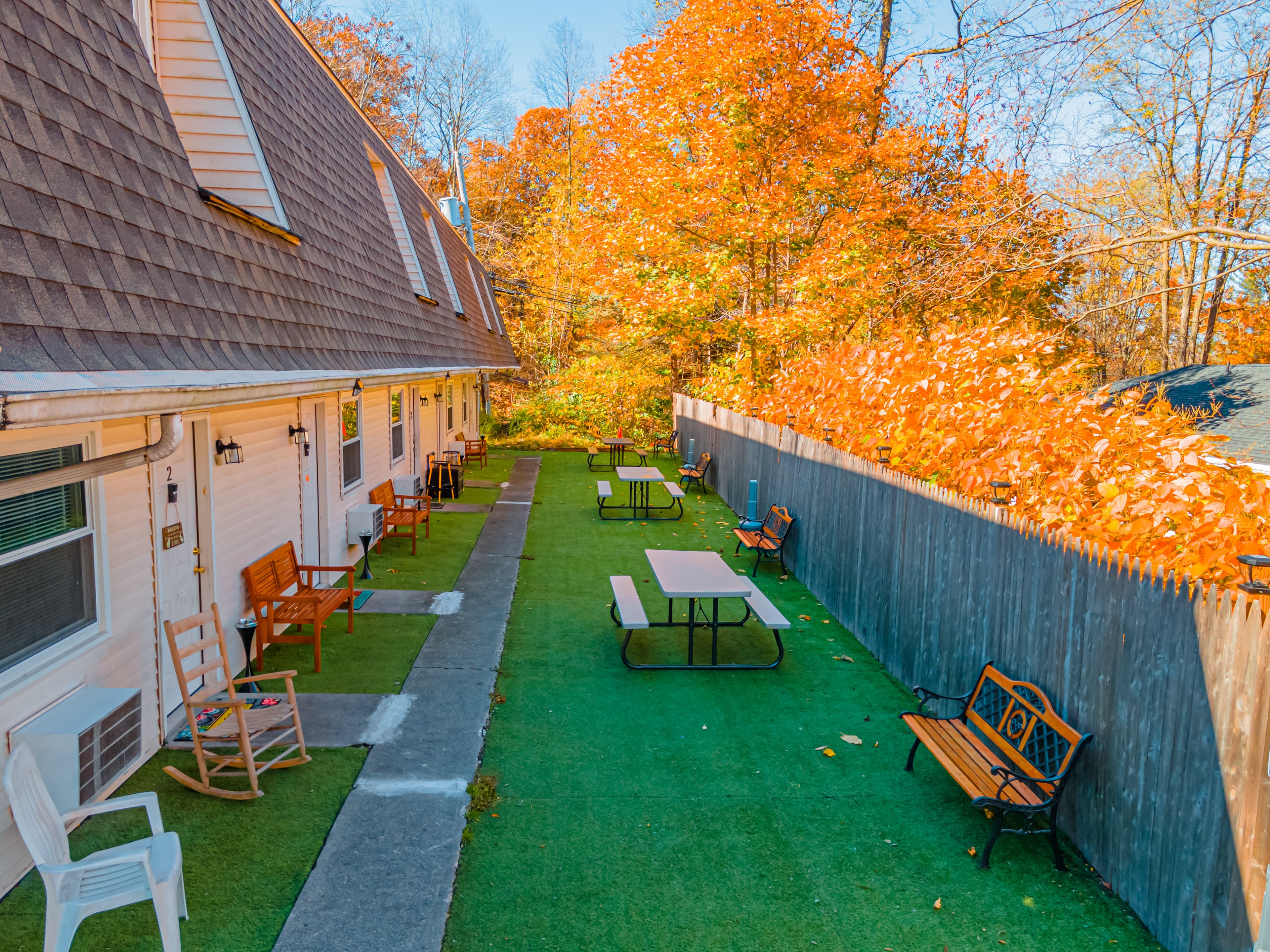 Building 221 front yard