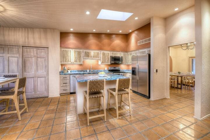 Cook anything you'd like in the chef's kitchen